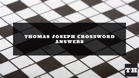 Facts and Figures. There are a total of 48 clues in the November 6 2023 Thomas Joseph Crossword puzzle. The shortest answer is ARE which contains 3 Characters. Verb for you is the crossword clue of the shortest answer. The longest answer is TESTTUBE which contains 8 Characters. Lab vessel is the crossword clue of the …